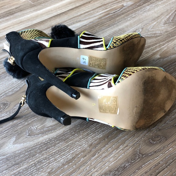 River Island Mixed Patterned Heels - Picture 5 of 5